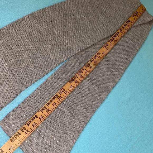 JOE BOXER rhinestone bling knit gray soft scarf size OSFM - Picture 6 of 7